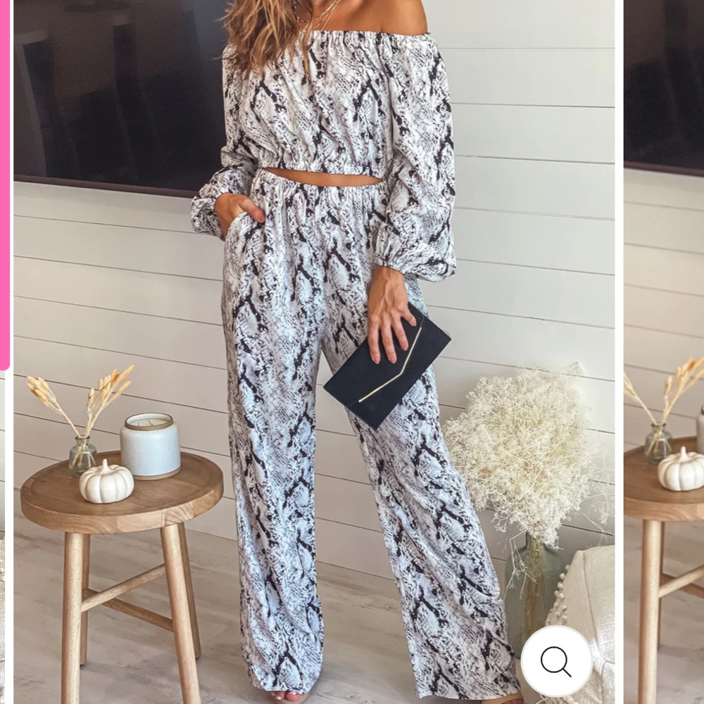 Snake Print Jumpsuit